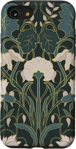 Vista 18 de iPhone 16 Art Nouveau Floral Pattern Case