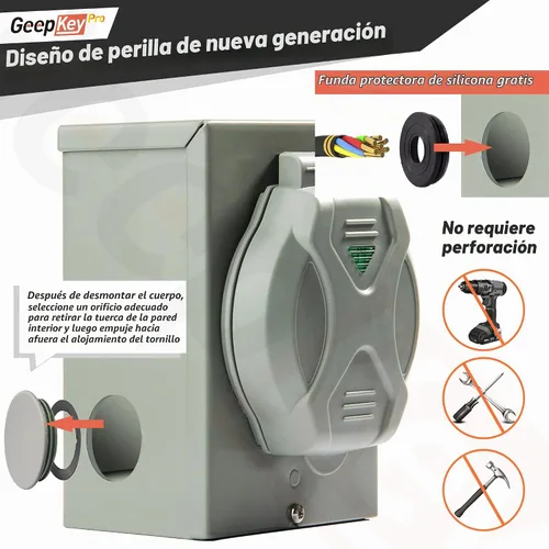Vista 3 de Generac - Cable generador de 25 pies, 30 amperios, 125/250 voltios, 7500 vatios, conector de bloqueo giratorio L14-30P PB30