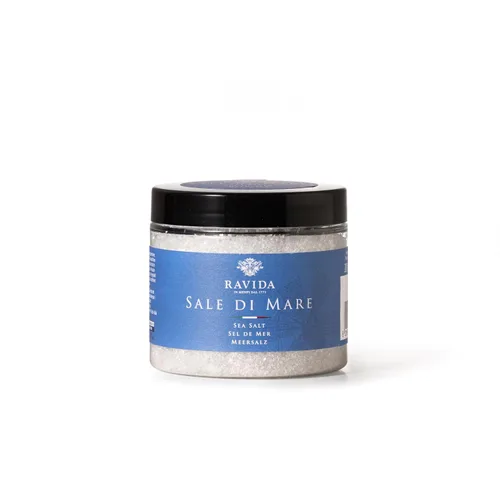 Vista 8 de Ravida Sal marina natural, 7.1 oz (200 g) – Sal marina mediterránea de grano medio, sal de mesa totalmente natural para cocinar, condimentar
