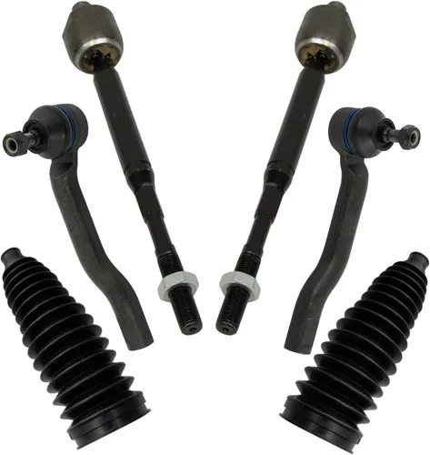 Vista 327 de TRQ Kit de dirección delantera con barra de acoplamiento de fuelle de piñón y cremallera compatible con Toyota Echo 2000-2005
