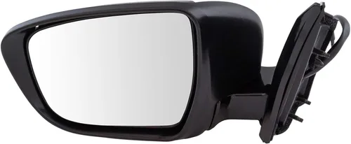 Vista 86 de TRQ Espejo plegable con calefacción eléctrica del lado del conductor con indicador de punto ciego pintura a juego negro liso compatible con Kia