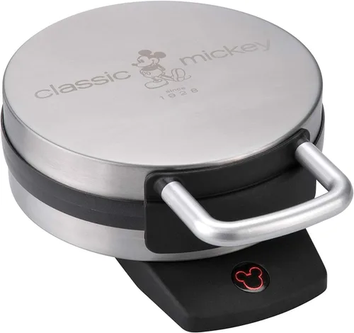 Vista 8 de Disney DMG-31, máquina para hacer waffles de Minnie Mouse, color rosa