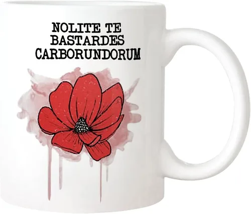 Vista 2 de Fonhark -Handmaids Tale - Taza de café Nolite Te Bastardes Carborundorum, Feminista, Blessed Be, Quirky, taza de café novedosa de 11 onzas
