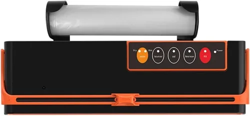 Vista 4 de Máquina selladora al vacío, Máquina selladora al vacío de alimentos,Envasador de desgasificador para productos con cortador,Embalaje de aire
