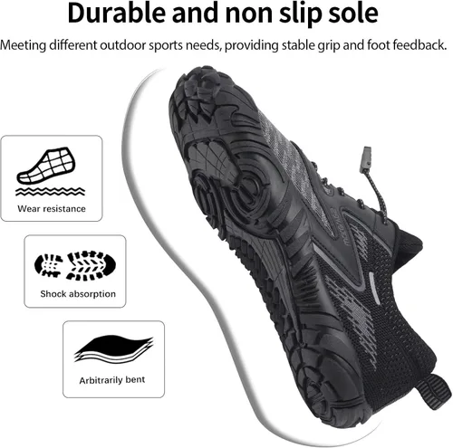 Vista 3 de WateLves - Zapatos de agua para hombres y mujeres, para natación, playa, piscina, surfear, hacer yoga o aeróbico acuático, calcetines para el agua