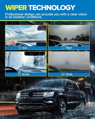Vista 7 de PHILTOP Juego de limpiaparabrisas de repuesto de 22 pulgadas + 22 pulgadas para Ford F-150 1997-2021/Chevrolet Silverado 2019-2023/Ram 2011-2018