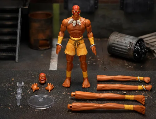 Vista 5 de Jada Street Fighter 6" Figura de Acción de Dhalsim, Juguetes para Niños y Adultos