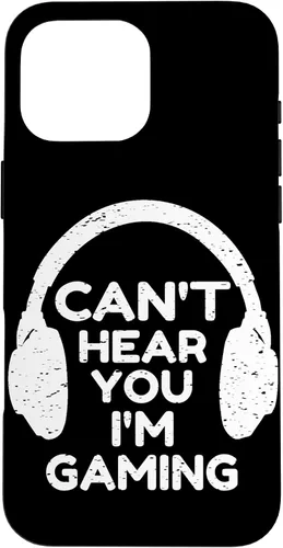 Vista 19 de Gaming Phone Case Gamer Gift Funny Cant Hear You I'm Gaming Case for iPhone 17