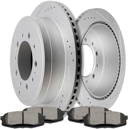 Vista 31 de SCITOO Kit de freno delantero Rotores de freno delantero y pastillas de freno de cerámica para Acura RSX 2003-2006