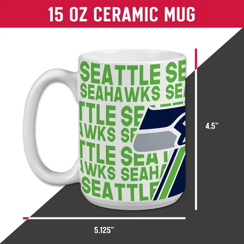 Vista 39 de Rico Industries NFL Football San Francisco 49ers - Taza de café de cerámica blanca de 15 onzas para fanáticos de la NFL