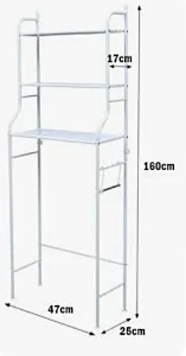 Vista 2 de Estante organizador de Baño