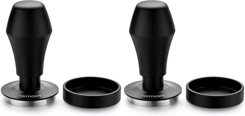 Vista 10 de Normcore Tamper de café con resorte de 1.791 in V4 para Flair Pro, Pro 2, base plana de acero inoxidable 304, mango ergonómico de aluminio