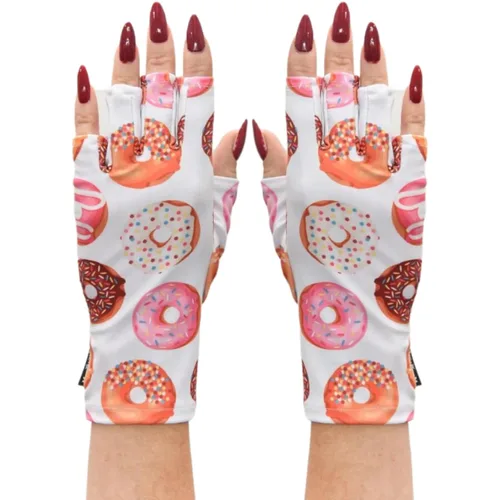 Vista 66 de ManiGlovz - Guantes de uñas originales con protección UPF 50+ UV Manicura de gel y guantes anti UV sin dedos para mujeres Se pueden utilizar