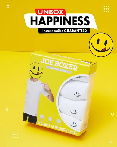 Vista 5 de JOE BOXER Camisetas para hombre, paquete de 4, camisetas de cuello redondo para hombre, paquete de 4, camisetas blancas para hombre