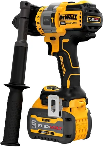 Vista 7 de DEWALT FLEXVOLT ADVANTAGE 20V MAX* Taladro percutor, inalámbrico, 1/2 pulgada (DCD999T1)