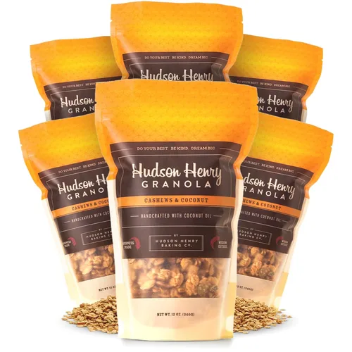 Vista 8 de Hudson Henry Granola, arce, pecana y coco, paquete de 12 onzas, paquete de 3, proyecto verificado sin OMG