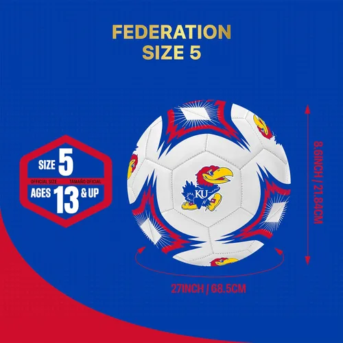 Vista 5 de Icon Sports Officially Licensed NCAA Team Soccer Ball - Size 5