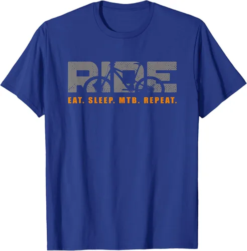 Vista 25 de Bicicleta de montaña - Camiseta MTB vintage Negro