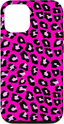 Vista 28 de McBling - Carcasa para iPhone 17, diseño de leopardo y guepardo rosa intenso