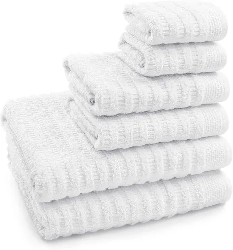 Vista 11 de Softerry Juego de toallas de baño de algodón orgánico puro, 100% algodón suave, extra absorbentes y duraderas, de secado rápido de 500 GSM, calidad