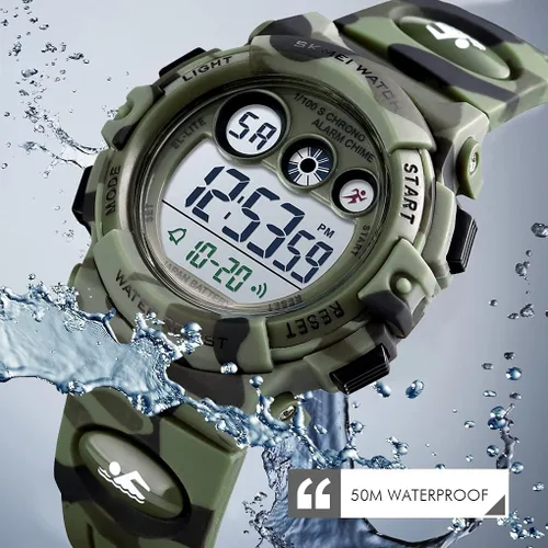 Vista 3 de CakCity Kids Watches Digital Sport Watches for Boys Girls Outdoor Waterproof Watches with Alarm Stopwatch Military Child Wrist Watch Ages 5-10