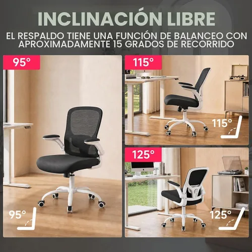 Vista 6 de Silla de oficina ergonómica, silla de juegos, silla de escritorio