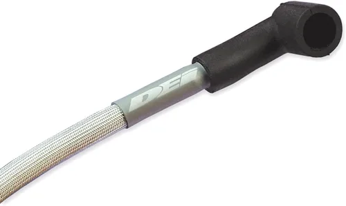 Vista 2 de Design Engineering 010611 Protect-A-Wire Kit de manguitos negros de 2 cilindros para cubrir y proteger los cables de bujías