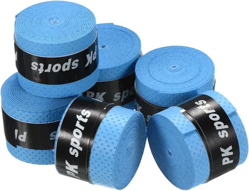 Vista 11 de PATIKIL Cinta de agarre de raqueta de tenis, PU Overgrip Ronda Surco Antideslizante Absorbe el sudor para caña de pescar de bádminton