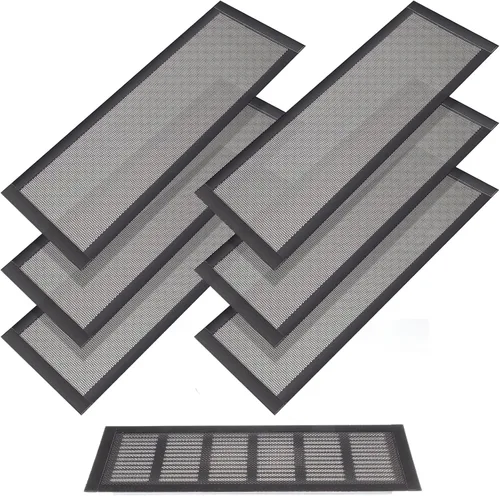 Vista 13 de Cubiertas de ventilación de piso rectangulares, cubierta de rejilla de ventilación de aire, cubierta magnética de malla de ventilación de PVC