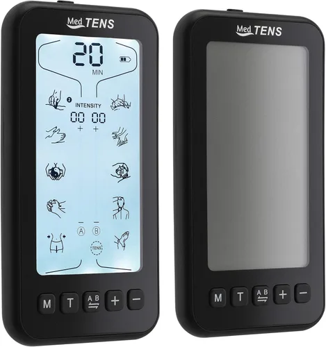 Vista 8 de Tens Unit - Estimulador muscular EMS 24 modos de masaje, terapia de alivio del dolor, máquina TENS de doble canal, masajeador de pulso, intensidad