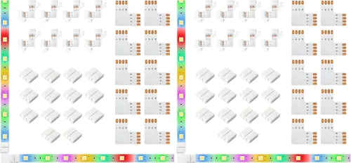 Vista 9 de JACKYLED Conectores de tira LED de 2 pines de 0.394 in para tiras de luces