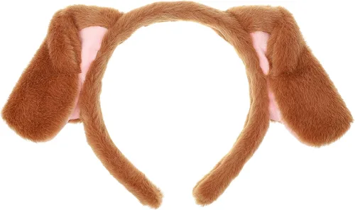 Vista 14 de CHEU Diadema dálmata con orejas de perro y cola para jugar en Halloween