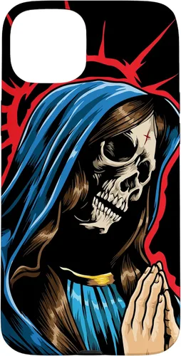Vista 9 de Día de los Muertos - Praying La Calavera Catrina - Funda de Santa Muerte para iPhone 17
