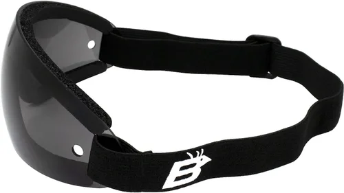 Vista 5 de Birdz Gafas de seguridad para deportes acuáticos, paracaidismo y motocicleta, montura negra acolchada con lentes amarillas ahumadas transparentes