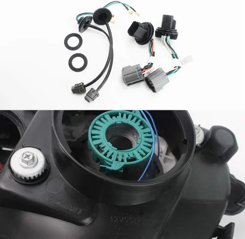 Vista 8 de VLAND Faros Compatibles con Chevy Camaro 5ª Generación 2014 2015, Lente de Doble Luz (No Incluyen Focos, Lados del Conductor y del Pasajero)