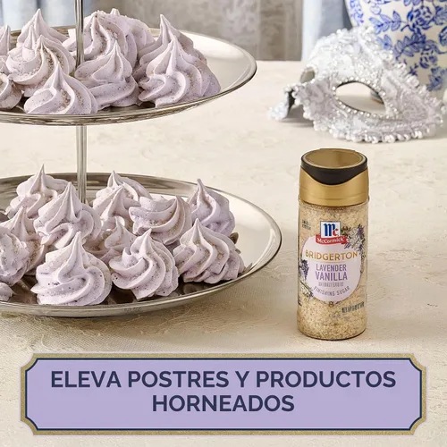 Vista 6 de McCormick Bridgerton - Azúcar de acabado, vainilla de lavanda, edición limitada, notas florales de lavanda, sabor a vainilla suave, para pasteles