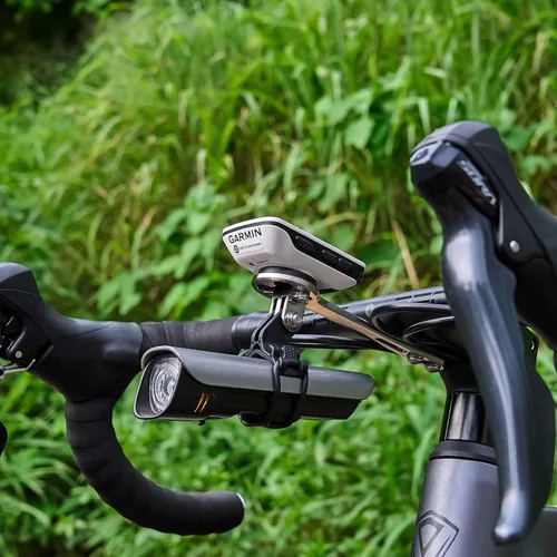 Vista 7 de corki Cycles - Soporte de computadora de titanio para bicicleta, soporte frontal para computadora de ciclismo de carretera, manillar integrado