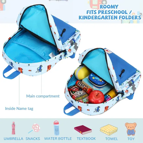 Vista 6 de mygreen Mochila para niños pequeños, mochila para niños y niñas con correa para el pecho with Chest Strap