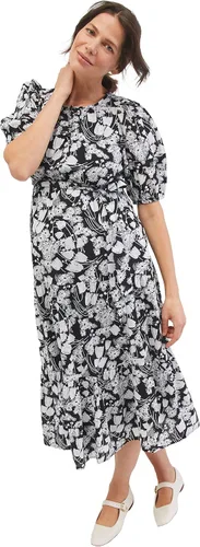 Vista 5 de Motherhood Maternity Vestido largo de maternidad para mujer, para sesión de fotos o baby shower