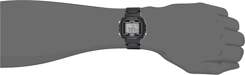 Vista 4 de Casio LA20WH-9A Reloj digital LCD con alarma cronógrafo negro Negro Cronógrafo digital