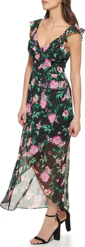 Vista 2 de GUESS Maxi estampado floral para mujer, Negro Multi