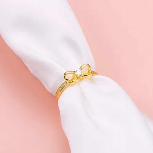 Vista 5 de Ladytree Anillo de plata de ley S925 con banda para el pulgar, regalos de joyería para mujer, moda de moda