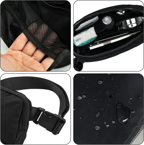Vista 2 de Con correa ajustable de 40 pulgadas para mujer riñonera Dupes Herschel riñonera cruzada de limón impermeable en todas partes bolsas de limón