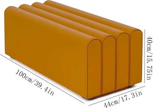 Vista 3 de Storage Benches Home Doorway Entry Shoe Change Stool Modern Checkroom Rectangular Stool Bedside Stool Clothing Store Sofa Stool Entrance Door Shoe