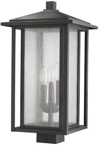 Vista 3 de Z-Lite 554PHXLS-ORB - Accesorio de montaje de poste para exteriores de 3 luces, bronce aceitado