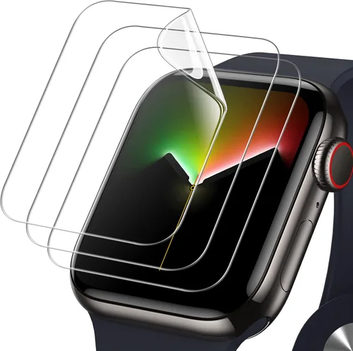 Vista 8 de JETech Protector de pantalla compatible con Apple Watch SE (2022/2020) /Series 6 5 4 de 1.57 pulgadas, película transparente de TPU HD, paquete de 3