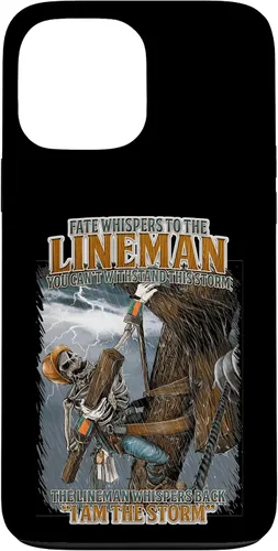 Vista 24 de Fate Whispers to The Lineman Proud Lineman Crew Job Pride Case for iPhone 17