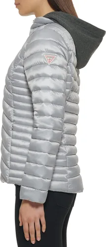 Vista 5 de GUESS Chaqueta ligera y plegable para mujer, acolchada de transición