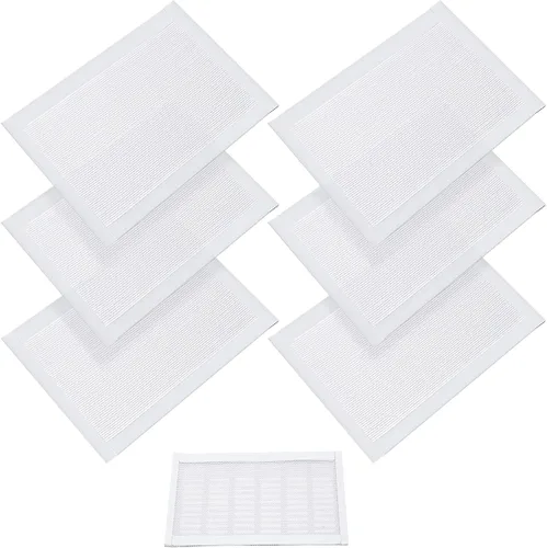 Vista 8 de Cubiertas de ventilación de piso rectangulares, cubierta de rejilla de ventilación de aire, cubierta magnética de malla de ventilación de PVC