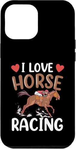Vista 24 de Funda para iPhone 13 I Love Horse Racing Horses Race Racer